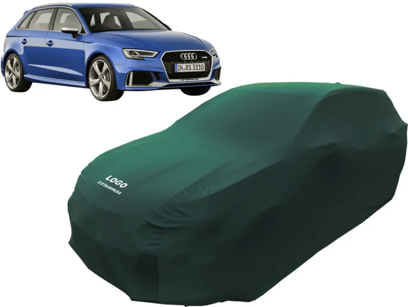 Capa Automotiva Audi Rs3 Em Tecido Helanca Lycra Cor Preta - Image 10