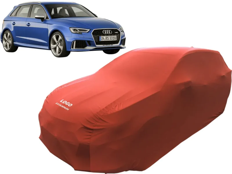 Capa Automotiva Audi Rs3 Em Tecido Helanca Lycra Cor Preta - Image 14