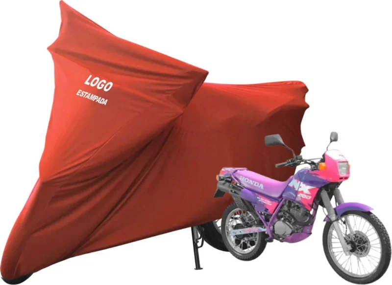 Capa Cobrir Moto Honda NX 200 De Tecido Helanca Lycra - Image 14