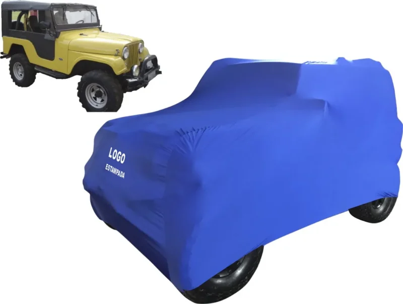 Capa De Tecido Com Logo Jeep Willys Melhor Durabilidade