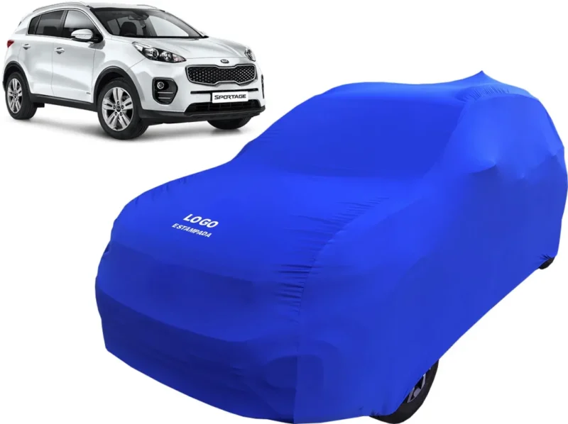 Capa De Tecido Cor Azul Alta Proteção Carro Kia Sportage